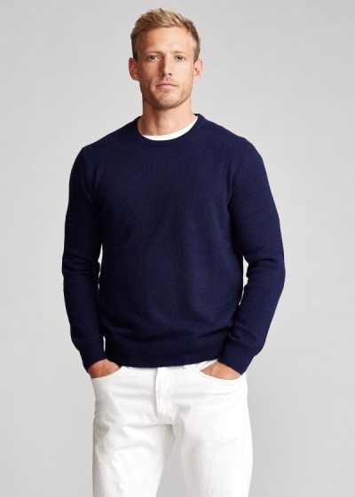 Polo Ralph Lauren Washable Cashmere Striktrøje Herre Danmark (KJGIZ7142)